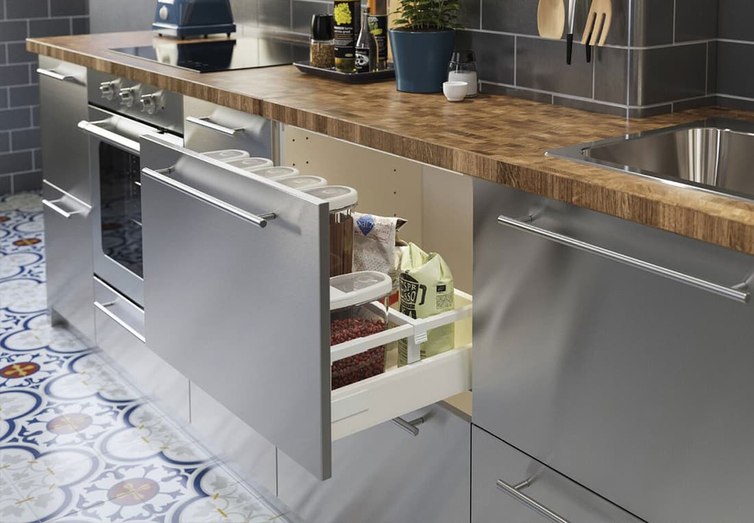Stainless Steel Kitchen - METOD Kitchen System - IKEA UK