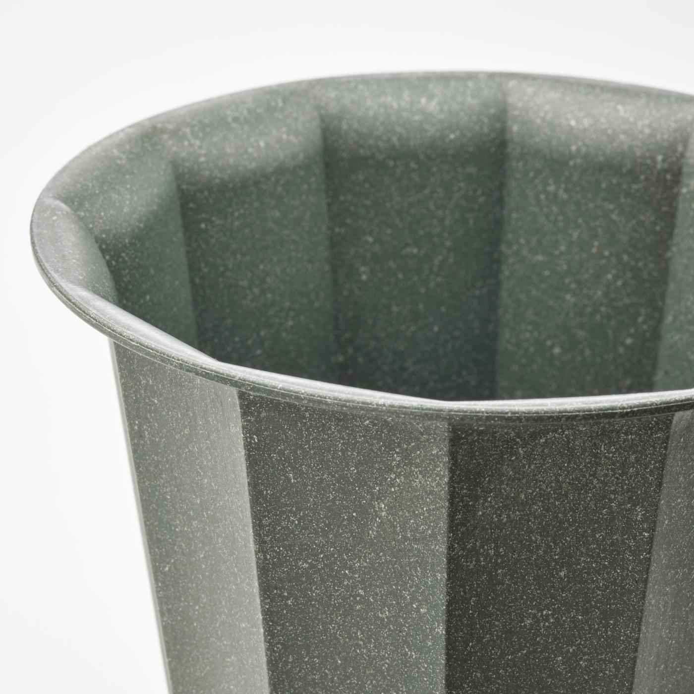 A close up of an empty BUSKVERK plant pot