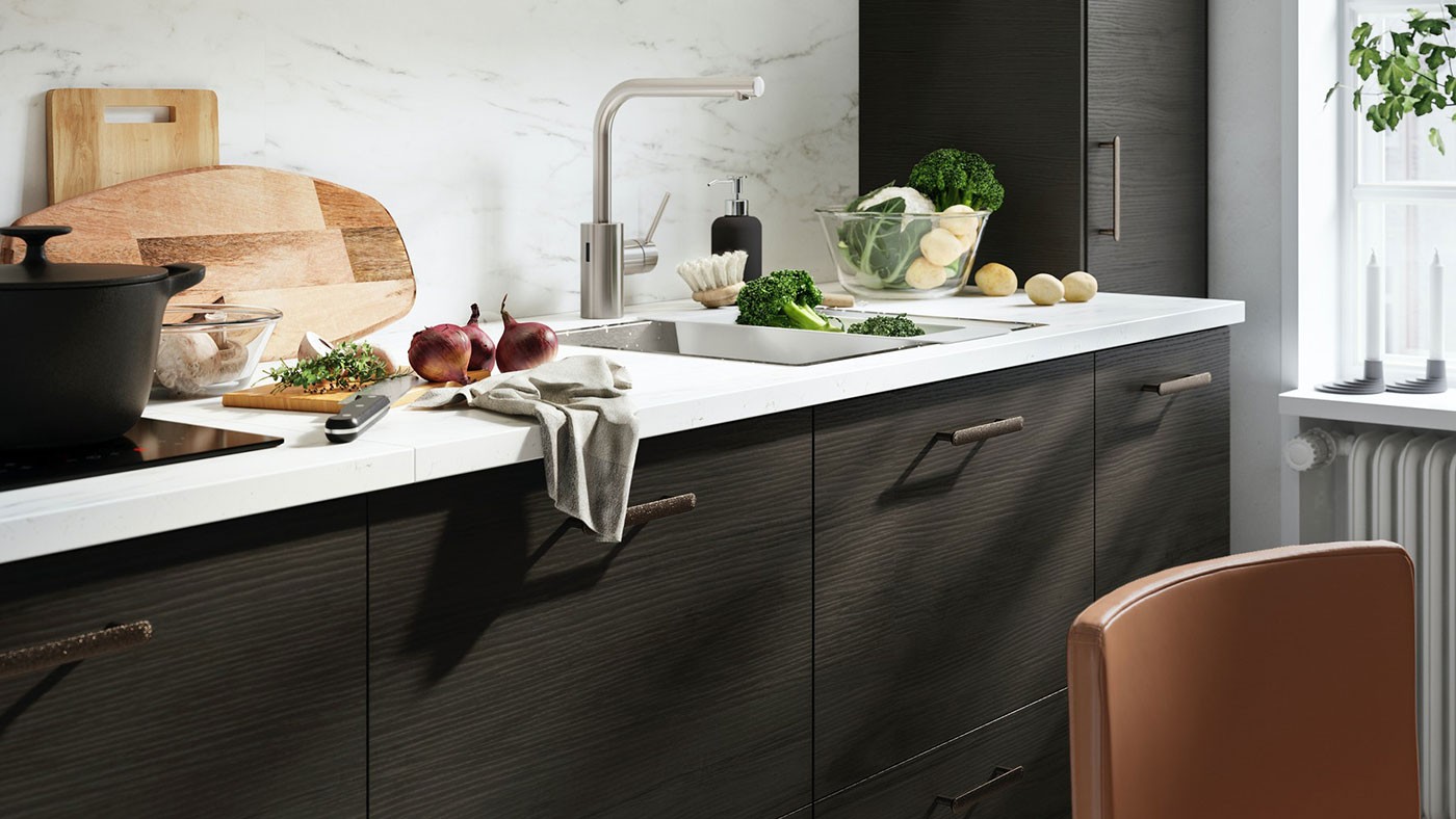 Dark Brown Kitchen - METOD Kitchen System - IKEA