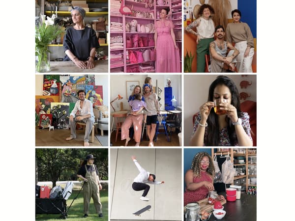 A collage of amazing individuals using IKEA storage to help fuel their passions.