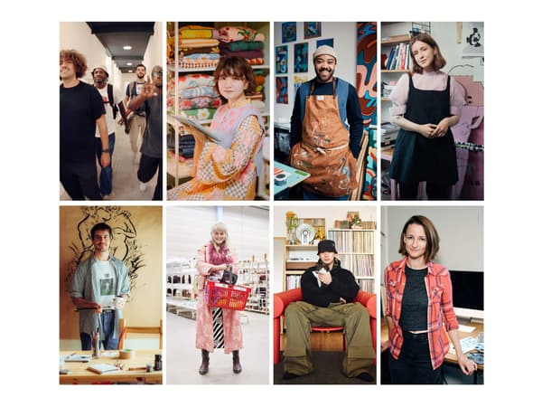 A collage of eight collaborators on the project. It has two rows of four images.