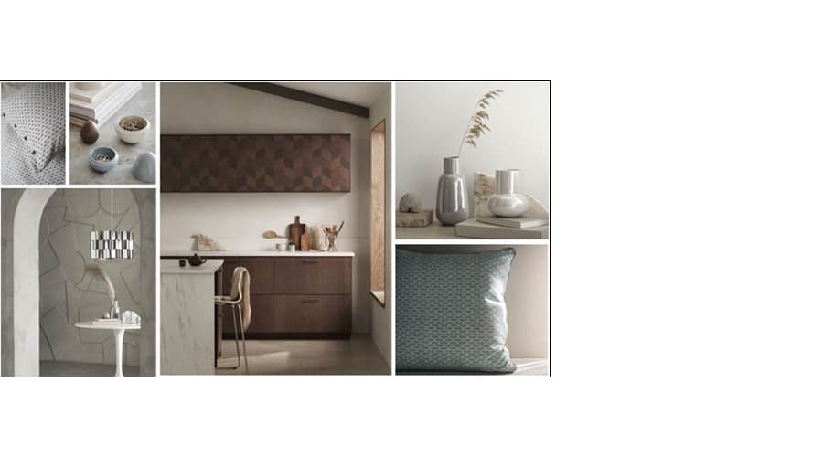 A collage of the February collection.