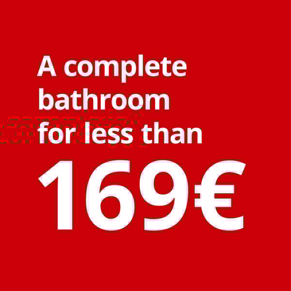 A complete bathroom for less than 169