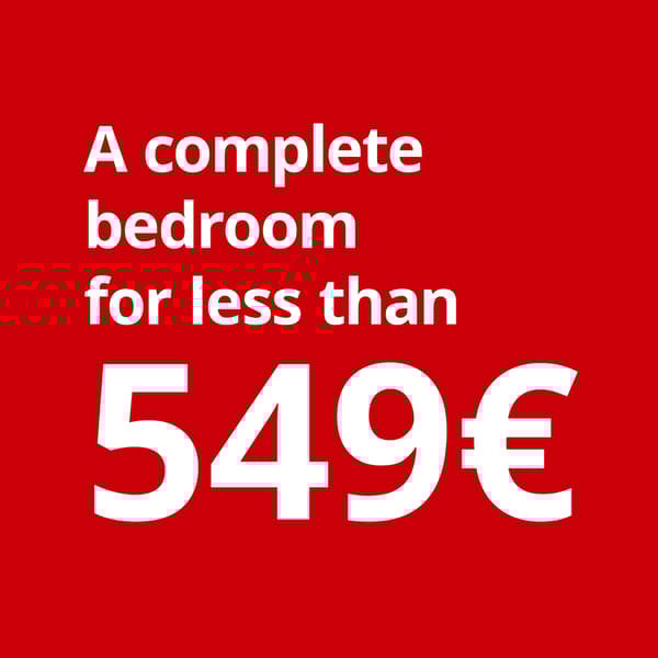 A complete bedroom for less than 549