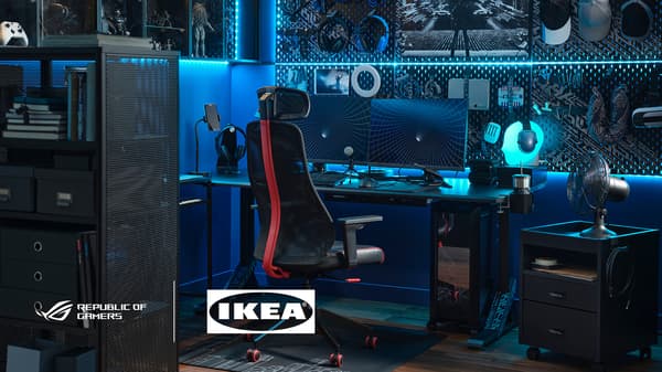 Next level gaming desk set-up - IKEA