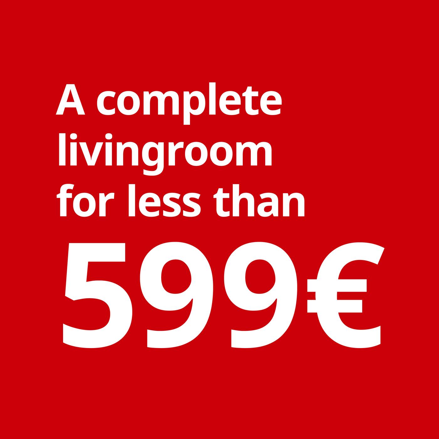 A complete living room for less than 599