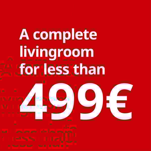 A complete living room for under 499€

