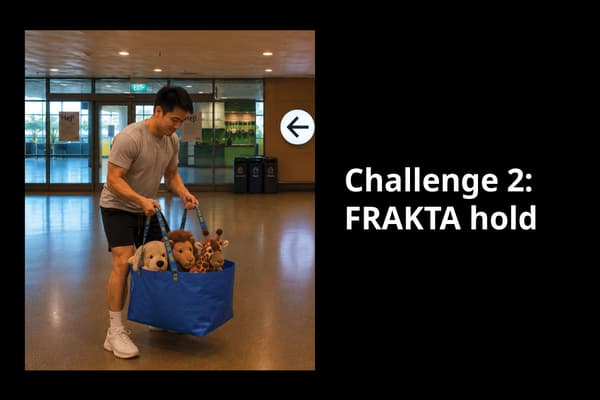 A demostration of Endurance Challenge 2: FRAKTA hold