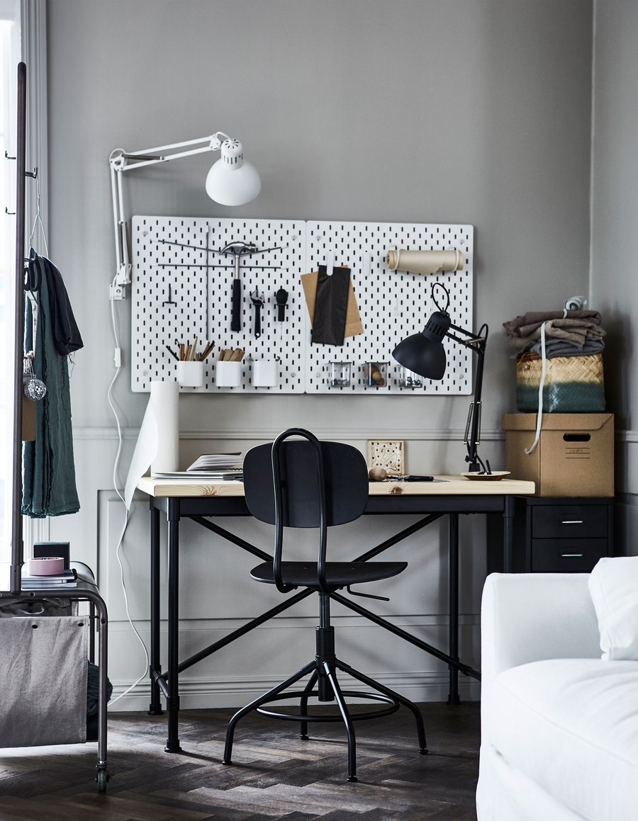 Pegboard decorating ideas IKEA