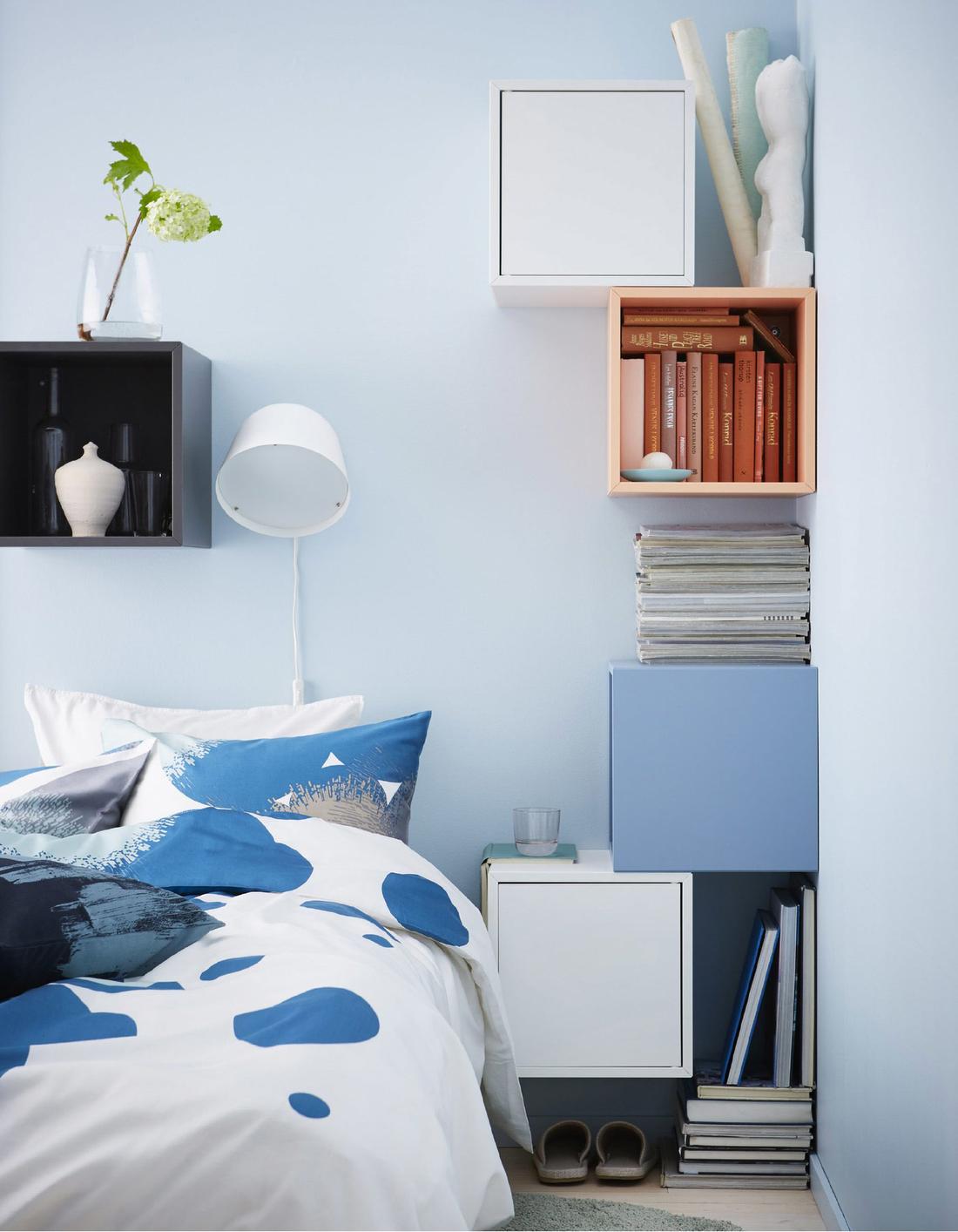 DIY bedside table ideas IKEA