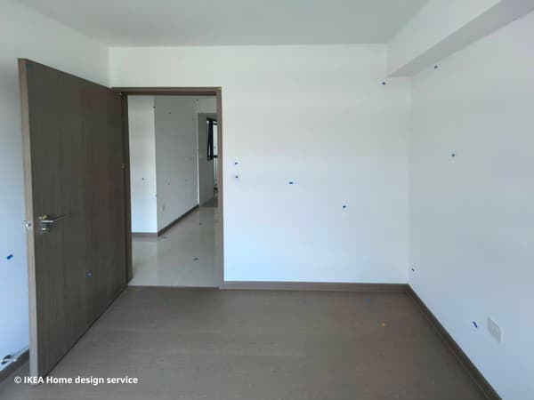 A empty space of homeowner's guest room.