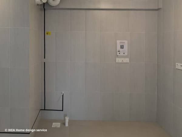 A empty space of homeowner's kitchen