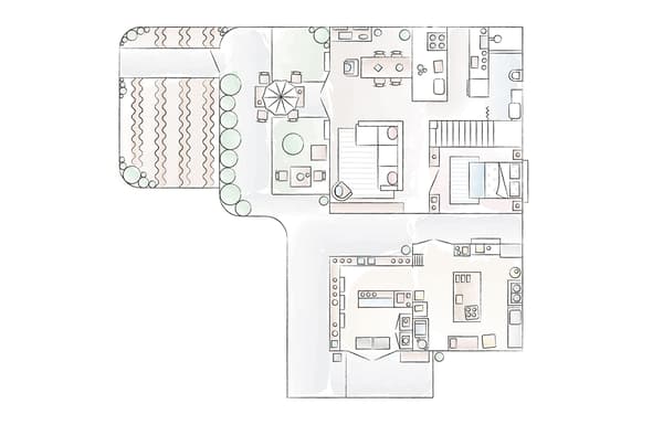 A floorplan of Minako’s home in Japan