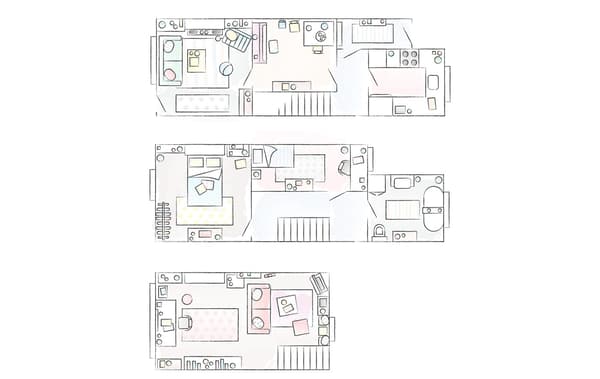 A floorplan of Toni’s home.