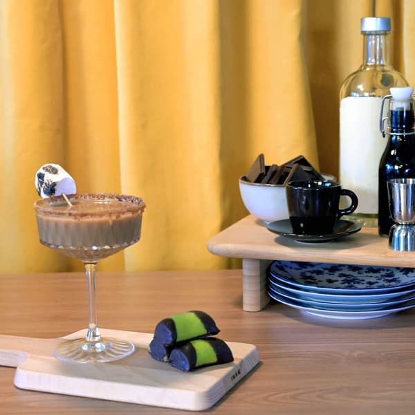 A freshly prepared Espresso Martini