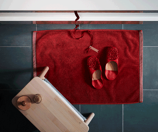 A GIF revealing an opening drawer with an IKEA GODMORGON box with compartments that keeps the drawer contents in order.