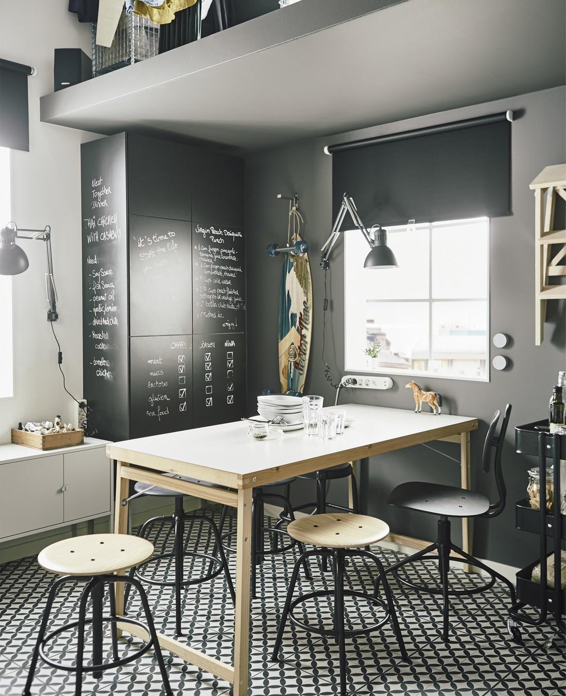 A small and smart loft apartment - IKEA