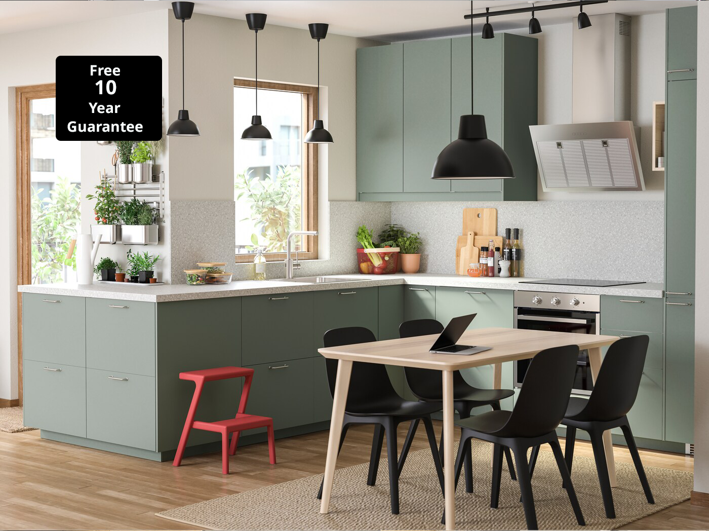 A green and environmentally conscious kitchen IKEA