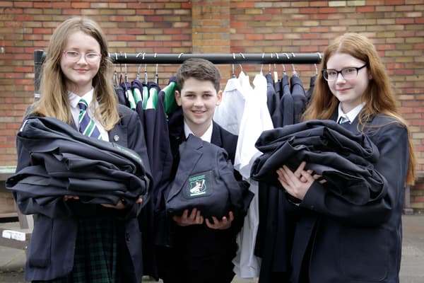 A group of students from St Christopher's C of E High School in Accrington