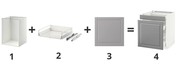 A guide on how-to assemble a METOD kitchen cabinet