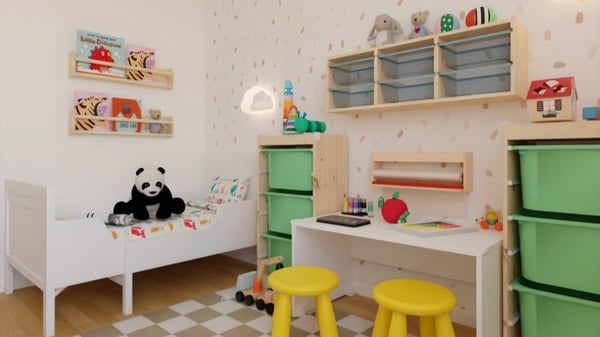 a habitación que medra co pequeno da casa​