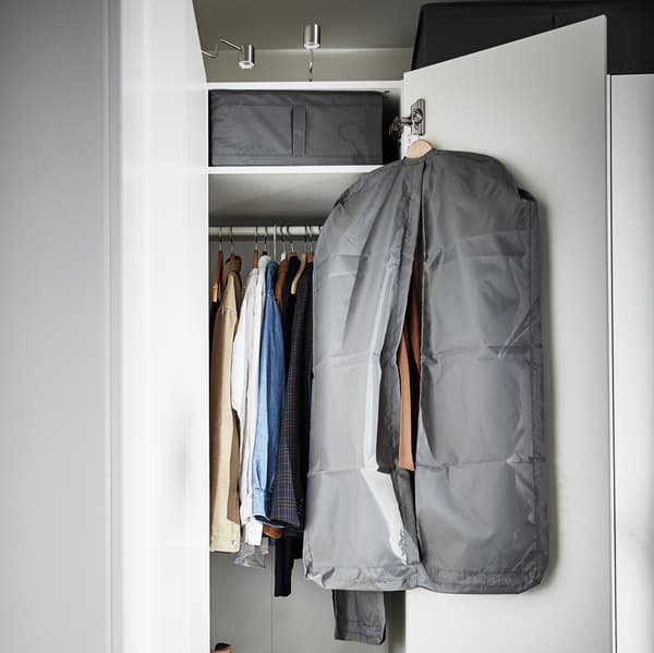 A hanging clothes organiser
