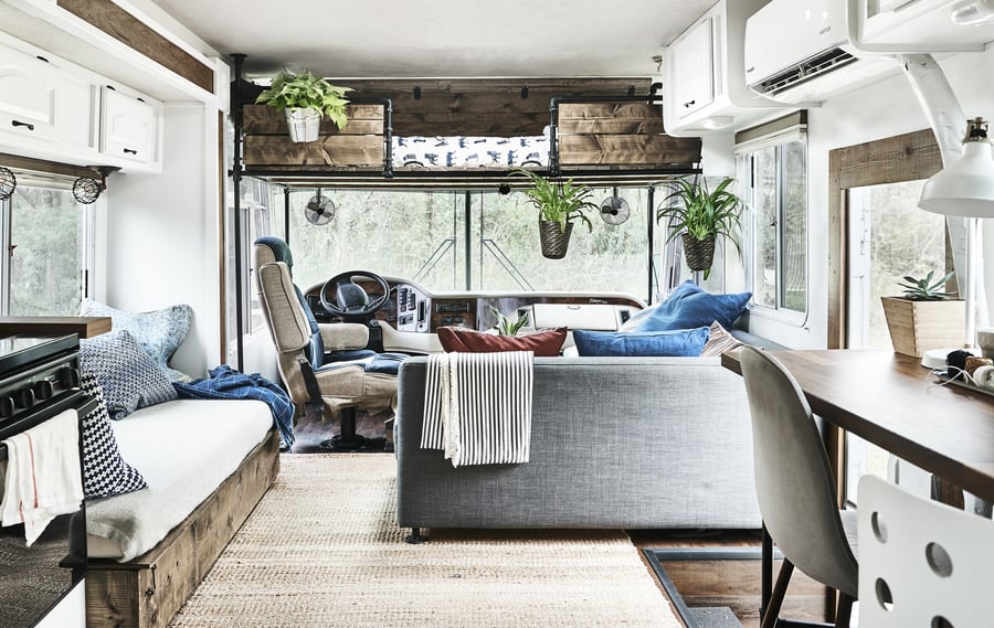 Life on the road in a compact motorhome IKEA