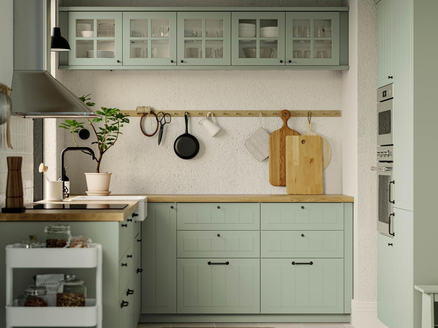Matt Sage Green Kitchen METOD Kitchen Systems IKEA