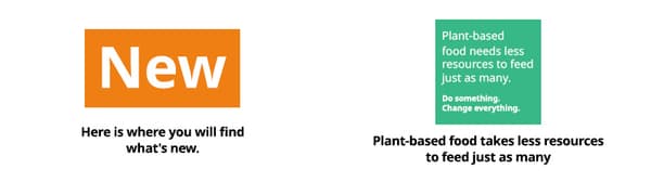 A legend explaining the following communication on the IKEA Singapore Swedish Restaurant page. First, a orange tag with white text that reads 