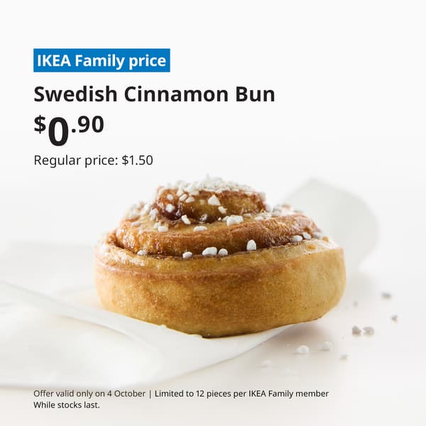 A lifestyle shot from side angle of a plate of cinnamon bun