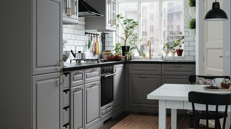 Ikea Kuche Metod Bodbyn Grau