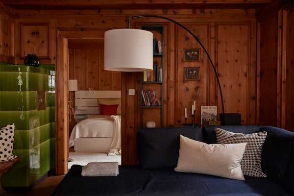 A living room in a chalet