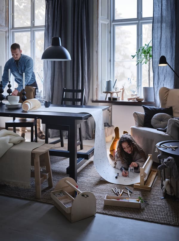 A living room suitable for the whole family