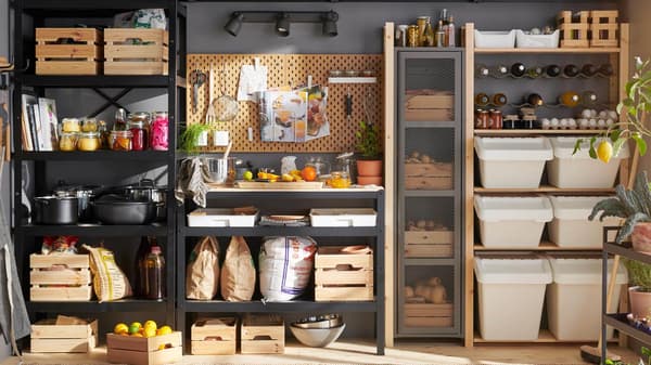 A neat and organized garage with IVAR storage units.