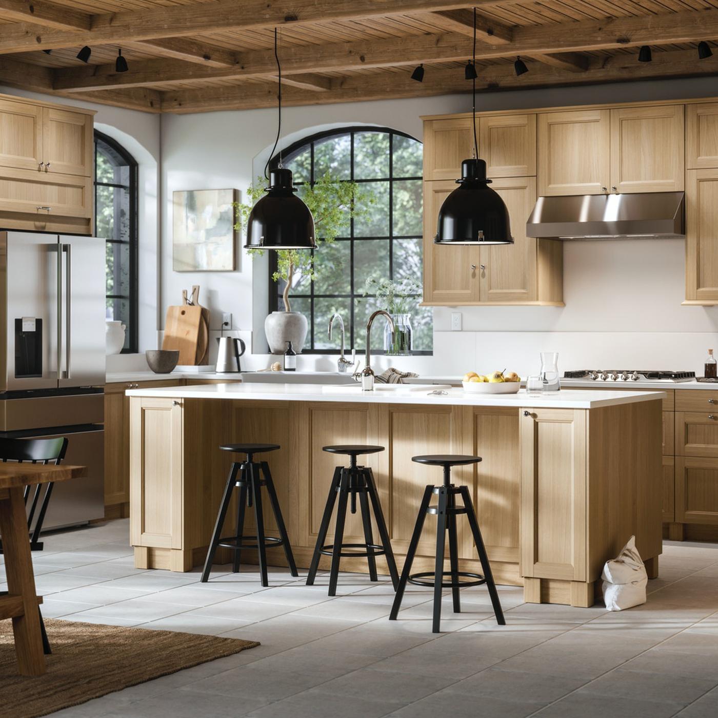 A perfectly organized homely kitchen