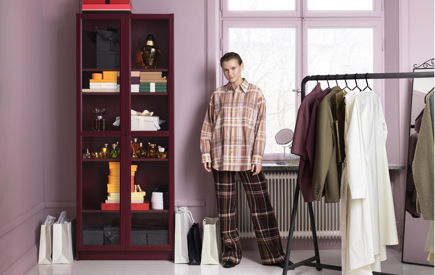 L'Appartement BILLY/ビリーMILITARYTHERMAL BILLY ビリー / HÖGADAL ホーガダール 本棚 扉付き, ホワイト