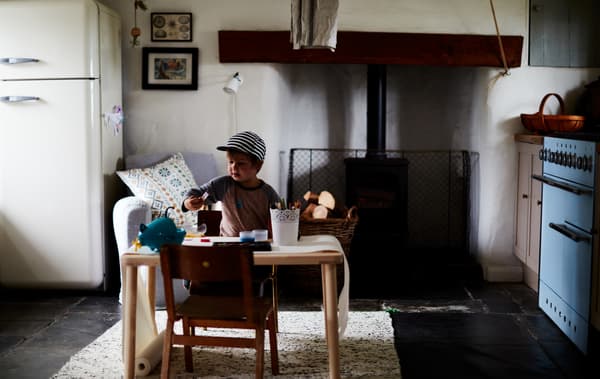 A portable table lets kids get creative anywhere.