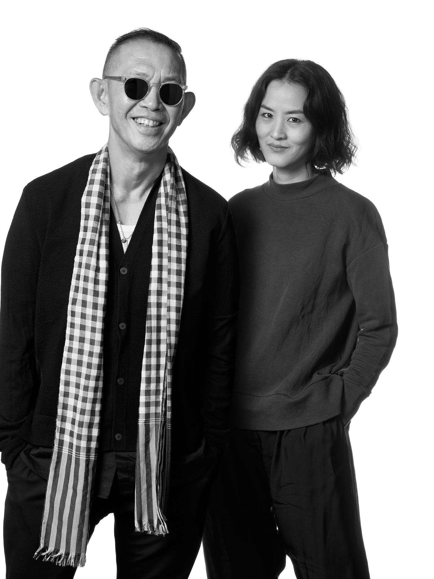 A portrait of Bhanu Inkawat and Vitchukorn Chokedeetaweeanan, designers for Thai fashion brand Greyhound Original.