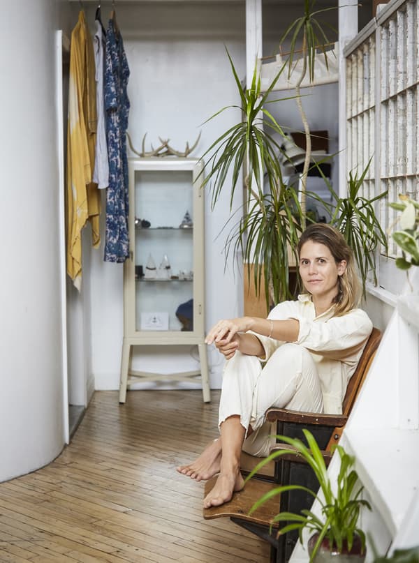 A portrait of Jess at home