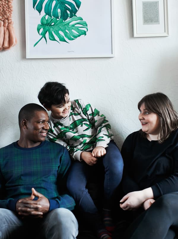 A portrait of Jules, Alhadj and Justus.