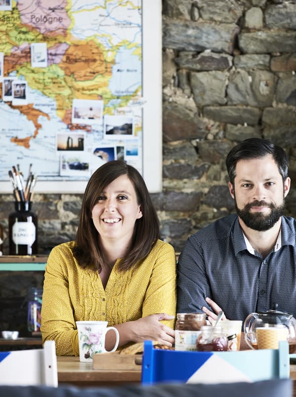 A portrait of Marion and Frédérick.