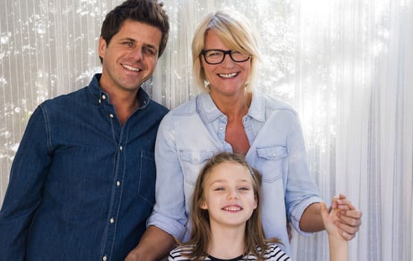 A portrait of Mercedes, Adrián and Emilia 