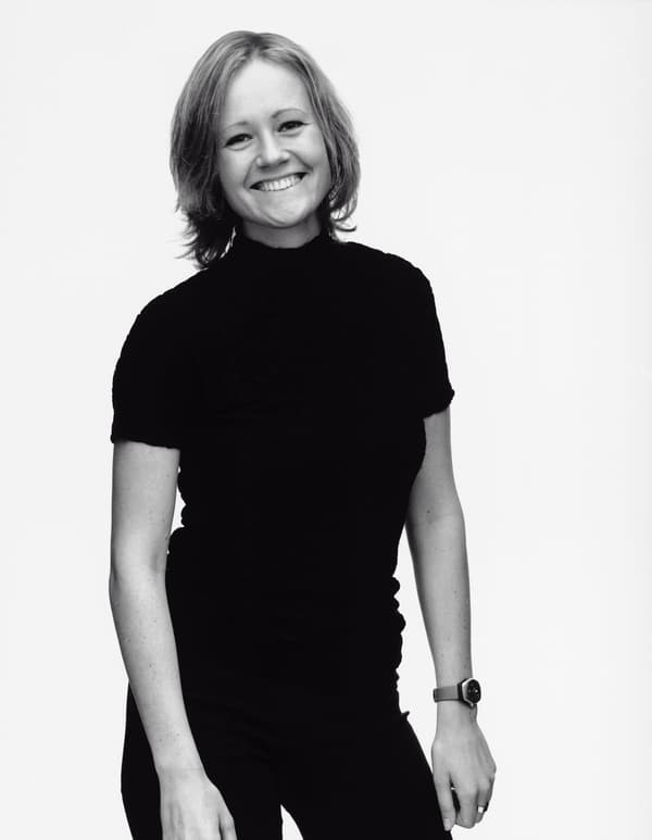 A portrait of Monika Mulder.