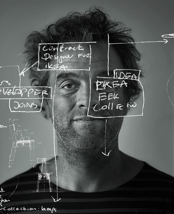 A portrait of Piet Hein Eek.