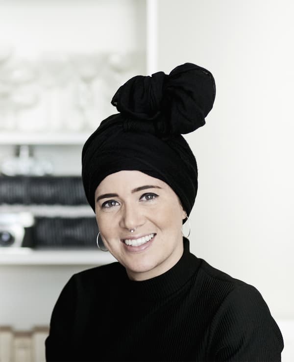A portrait of stylist Katie.