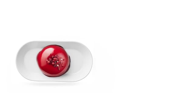 A sample portion of dessert.