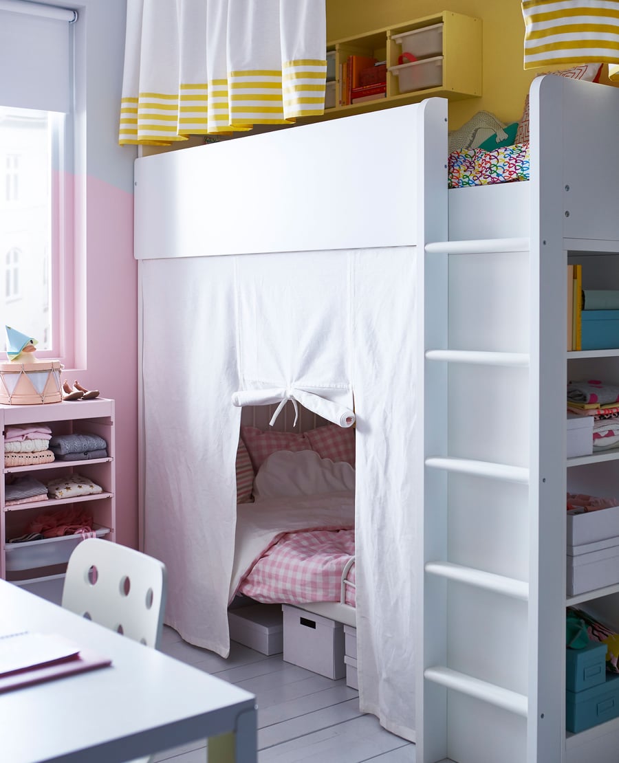 Colourcoding a shared kids’ room IKEA