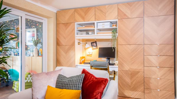 A smart solution for laundry and ironing storage as well as toy storage, hiding any clutter out of sight