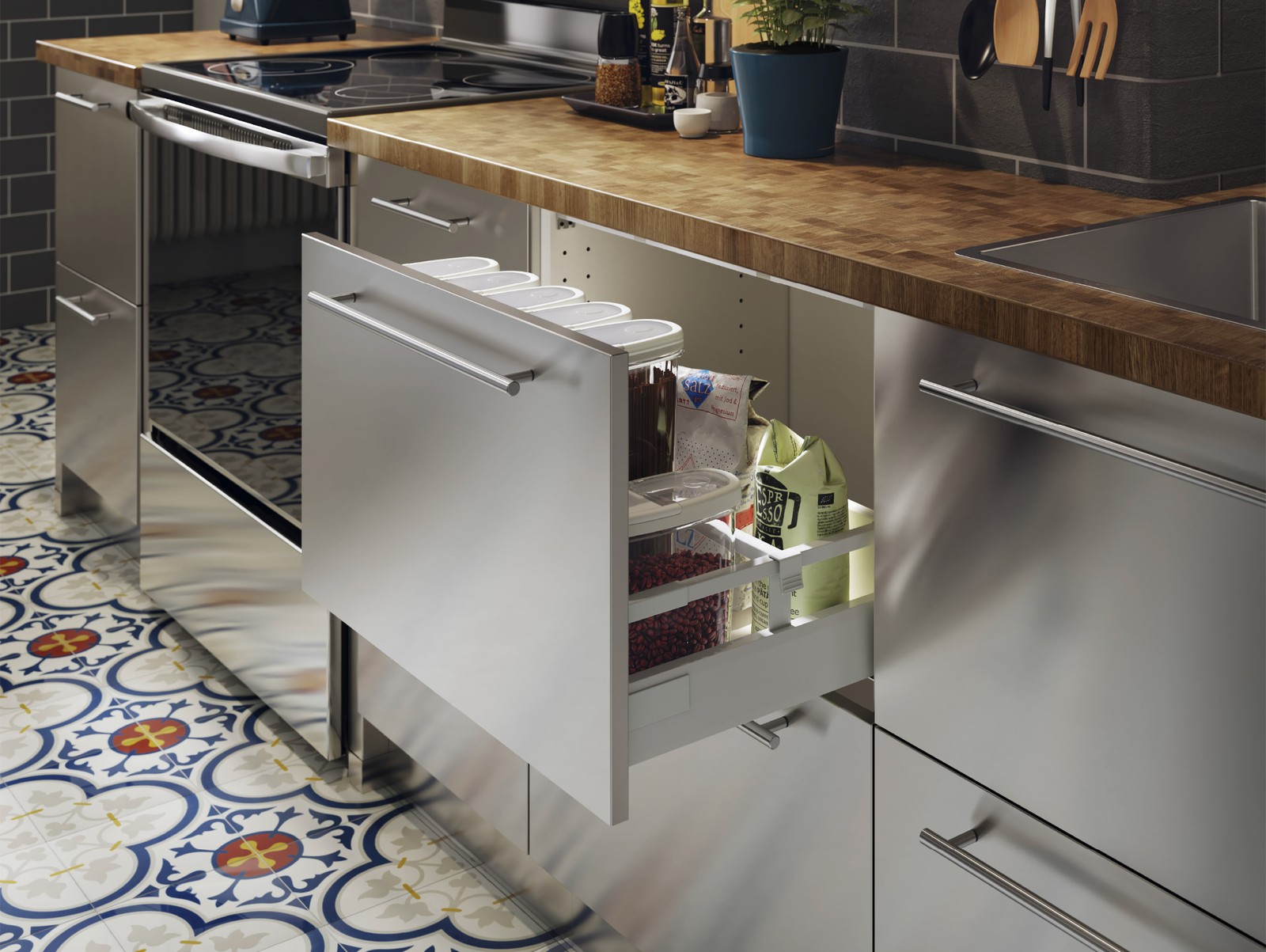 A restaurantinspired and practical kitchen IKEA CA