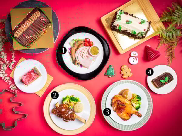 A top shot of IKEA's 2025 Christmas menu.